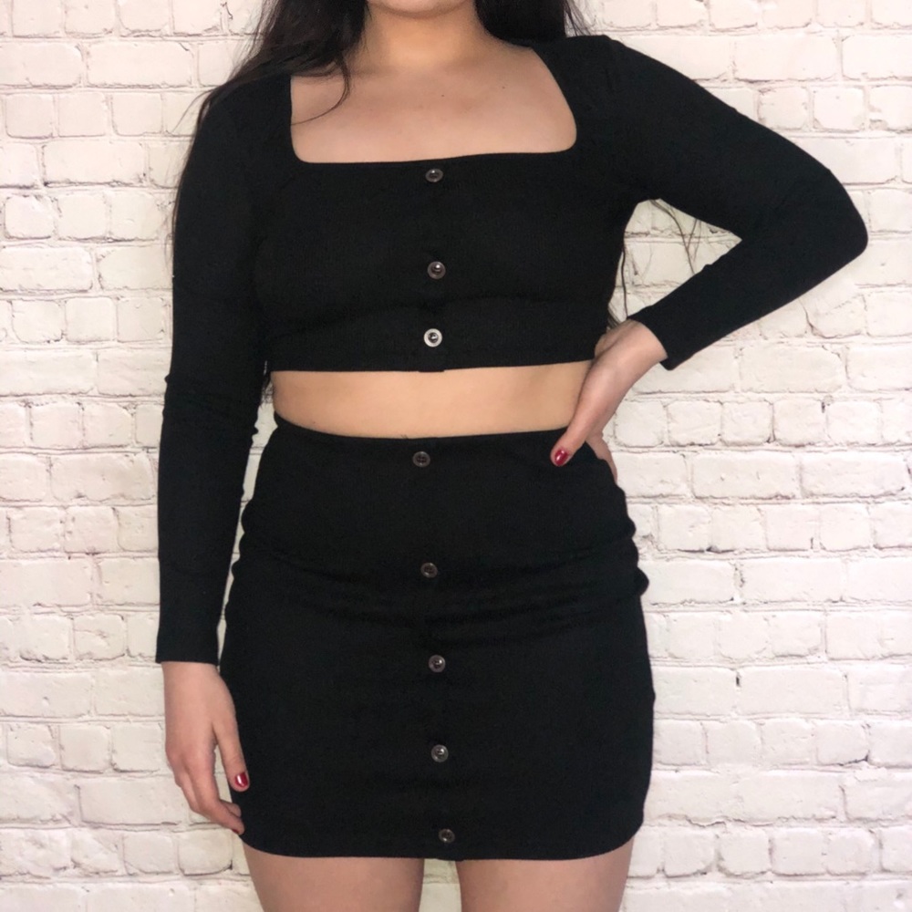 Black two piece set